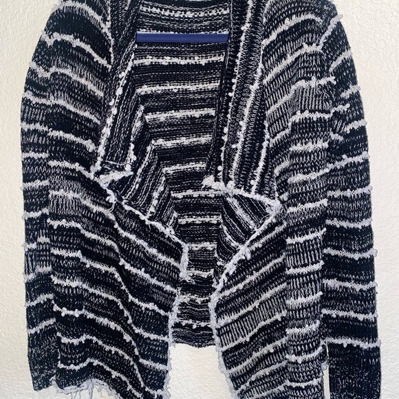Anthropologie LA FEE VERTE fringe ball boho chunky S cardigan sweater fairy goth - Picture 1 of 8